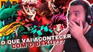 REAGINDO A ♪ QUEDA DE UM HERÓI 🩸 (Tanjiro, Asta, Deku, Itadori) | LexClash