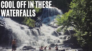 5 Hidden Waterfalls In & Around Quebec Where You Can Actually Go Swimming