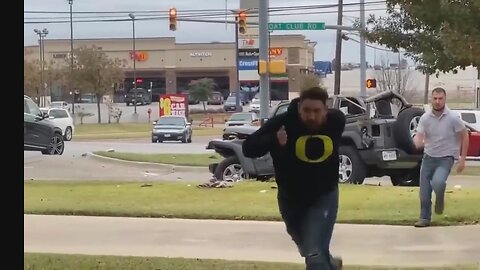 GUY TRIES TO RUN AWAY FROM THE ACCIDENT SCENE