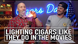 Lighting Cigars Like They Do In The Movies