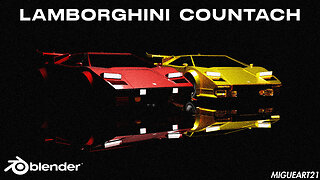 CREATING THE CLASSIC LAMBORGHINI COUNTACH IN BLENDER! / Part 1 #rumble #3d #blender