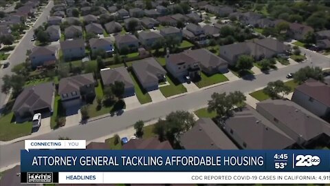 California attorney general puts focus on affordable housing