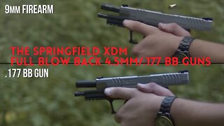 The Springfield XDM full blow back 4.5mm/.177 BB guns