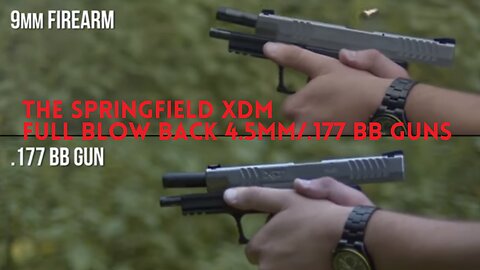 The Springfield XDM full blow back 4.5mm/.177 BB guns