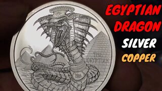 World Of Dragons 1 Oz Silver Egyptian Dragon IN HAND