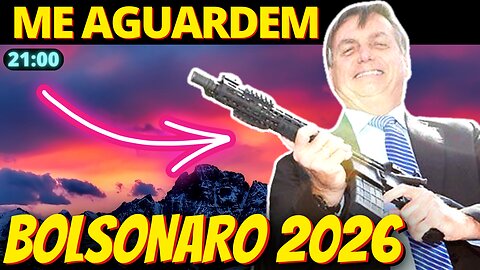 NÃO IA FUGIR? Bolsonaro se vê candidato em 2026 e descarta LULA