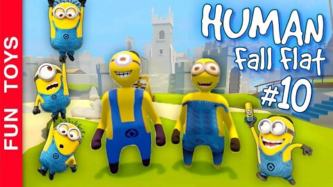 Human Fall Flat #10 - Os MINIONS do Meu Malvado Favorito, passando MAIS uma fase EXTRA do jogo!!! 😂