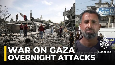 Overnight attacks hit central Gaza