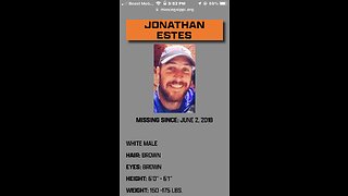 JONATHAN PAUL ESTES MISSING SINCE 06/02/2018