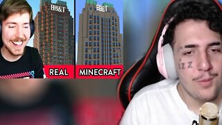 Construindo Minha Cidade no Minecraft em 24 Horas! | REACT