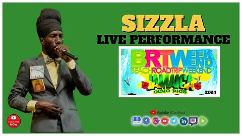 Official Reggae Live Performance: Sizzla Kalonji at BRT Weekend Jamaica 2024