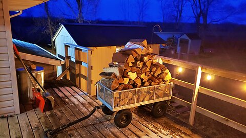 Getting Firewood from the Woodshed
