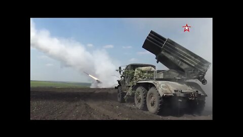 Russian Forces Use Of UAV "Orlan-10" And MLRS "Tornado-G"