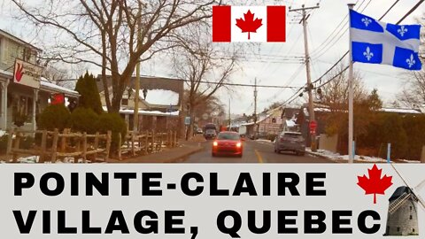 Driving to Pointe-Claire Village, Quebec