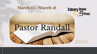 Pastor Randall: Much Love From Harvey