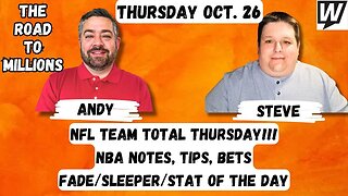 NFL Team Totals and Predictions + NBA Tips & Props - Fade/Sleeper/Stat of the Day