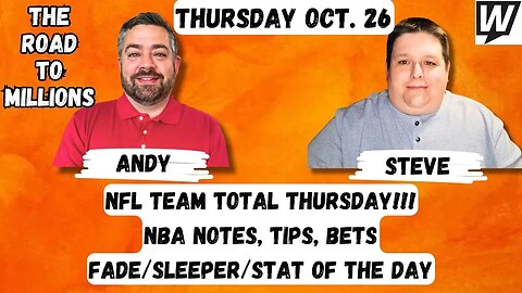NFL Team Totals and Predictions + NBA Tips & Props - Fade/Sleeper/Stat of the Day