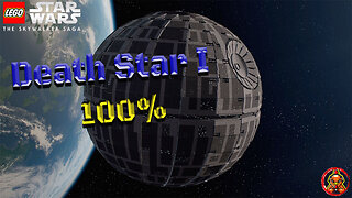 DeathStar I at 100% Lego Starwars The Skywalker Saga. All Kyber Bricks