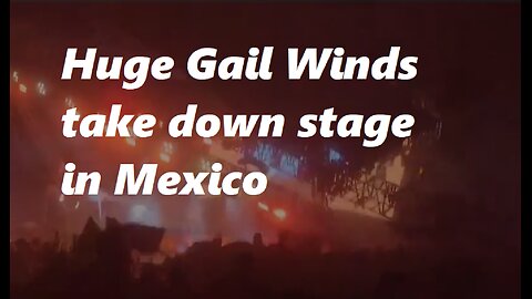 People run and scream as stage collapses in Mexico