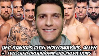 UFC Kansas City: Holloway vs. Allen FULL CARD Predictions & Bets