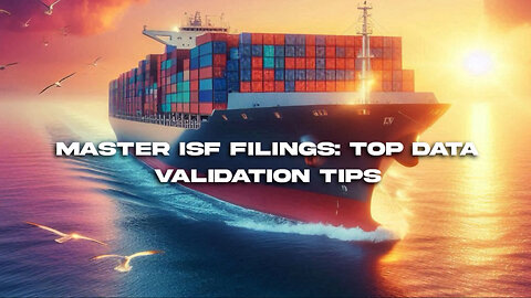 Mastering ISF Data Validation: Techniques for Accurate and Compliant Filings