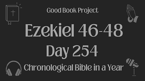 Chronological Bible in a Year 2023 - September 11, Day 254 - Ezekiel 46-48