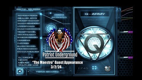 Patriot Underground - Guest Appearance on "The Maestro"(P1)