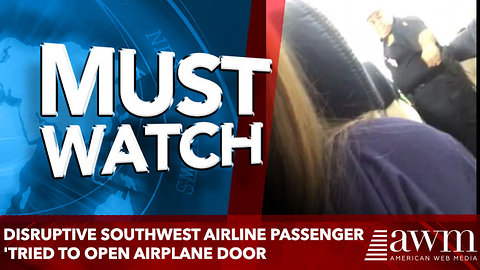 Disruptive Southwest Airlines passenger 'tried to open airplane door