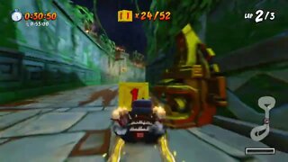 Tiger Temple Gold Relic Race Gameplay - Crash Team Racing Nitro-Fueled (Nintendo Switch)