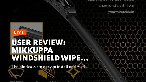 User Review: MIKKUPPA Windshield Wiper Blades, for 2011-2018 Ford Explorer - Front Wiper Replac...