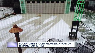 Sculptures stolen from backyard of Birmingham artist
