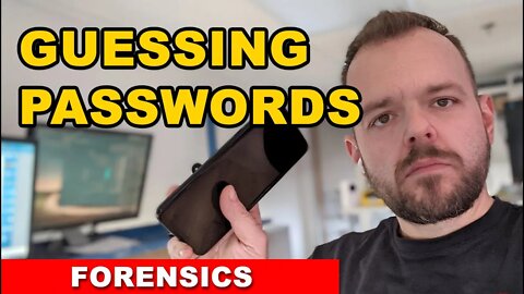 Guessing passwords.