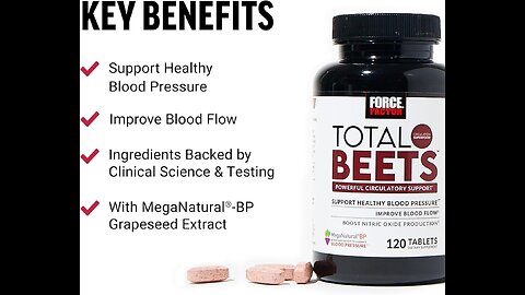 Boost Nitric Oxide and Cardiovascular Health with Total Beets Tablets