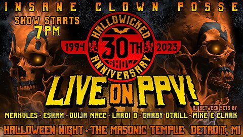 Insane Clown Posse Hallowicked 2023 30th Anniversary