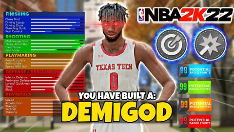 THE MOST OVERPOWERED BUILD ON NBA 2K22! BEST BUILD IN NBA 2K22 2 WAY THREAT!
