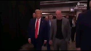 President Trump entering UFC in Miami, Florida!