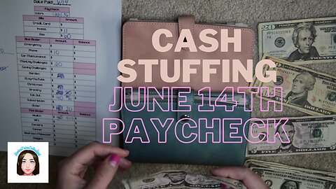 Cash Stuffing June 14 Paycheck #bcl