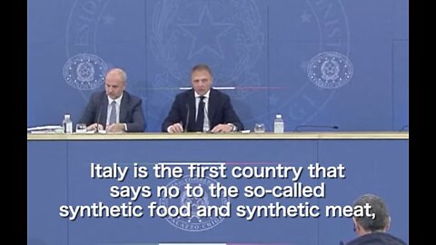 Italy announces draft law banning all synthetic food or "food produced in labs"