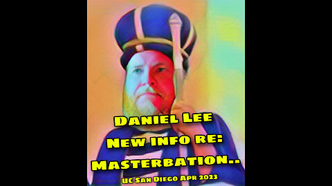 Daniel Lee speaks regarding masturbation at UC San Diego..