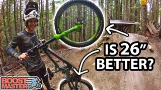 What Happens When You Put SMALLER Wheels on your DH Bike?! | Jordan Boostmaster