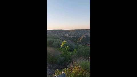 Caprock canyon sunset