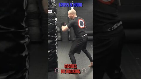 Heroes Training Center | Kickboxing & MMA "How To Double Up" Cross & Hook | #Shorts