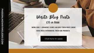 Work from Home and Get Paid to Write Blogs and Social Media Posts!