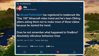 LukeTheNotable Trademarks '100 Days' Videos