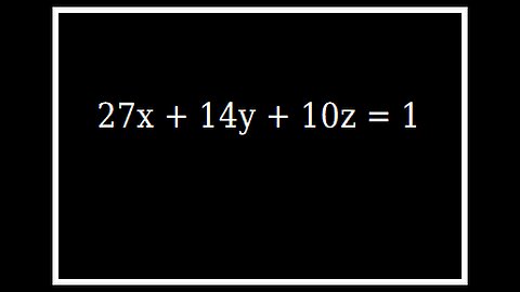 Linear Diophantine Equation: Solve using Division ALG and Basic Properties of Numbers