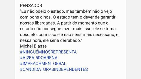 PARTIDO ARENA É O ÚNICO PARTIDO DE DIREITA