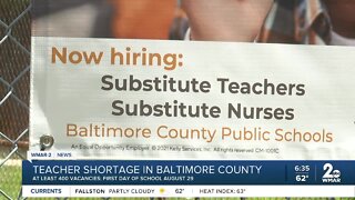 Baltimore County Public Schools still face teacher shortage ahead of new school year
