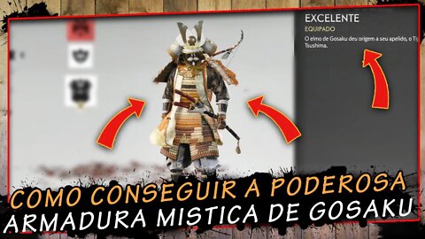 Ghost Of Tsushima, Como Conseguir A Poderosa e Mistica Armadura De Gosaku, Super Dica Pt Br