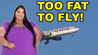 SUPER Plus Sized "Model" DENIED seat on airline flight because she was TOO FAT!