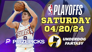 #PRIZEPICKS | #UNDERDOGFANTASY BEST PICKS FOR #NBA SATURDAY | 04/20/24 | #NBAPLAYOFFS | TODAY |